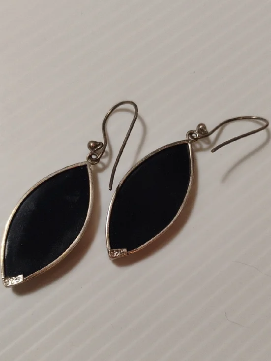 925 Sterling Silver Leaf Pendant On Chain W/Matching 925 Sterling Earrings - Picture 4 of 9